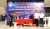 Lãnh đạo xã Bình Minh thăm quan gian trưng bày sản phẩm học tập