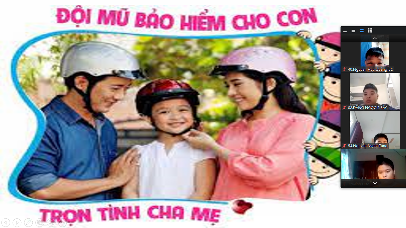"Đội mũ xinh bảo vệ chúng mình"