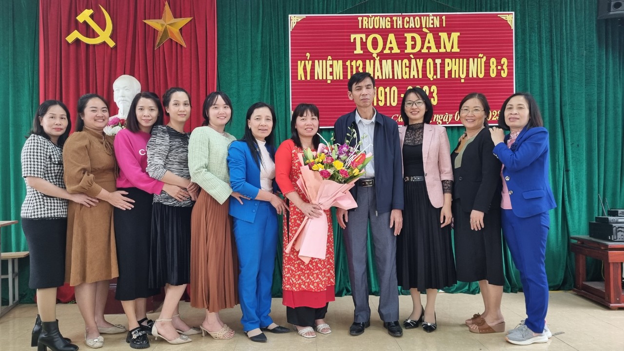 Trường Tiểu học Cao Viên I tổ chức kỉ niệm ngày Quốc tế phụ nữ 8/3