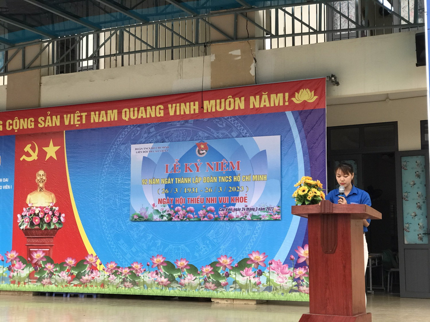 đ.c Bí thư Chi đoàn trường TH Cao Viên I